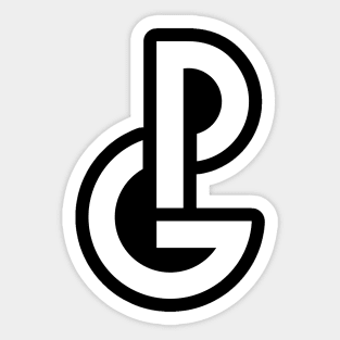 PG logo white Sticker